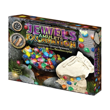 Набор для археологических раскопок Камни Danko Toys Jewels Amulets Excavation JAEX-01-02