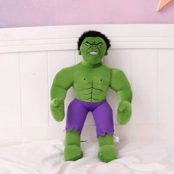 Мягкая игрушка Халк супергерой Marvel зеленый, игрушка для детей, высота 47 см