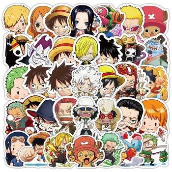 Набір стікерів Аніме One Piece (Великий куш) - 50 шт. - Вінілові наліпки для різних поверхонь