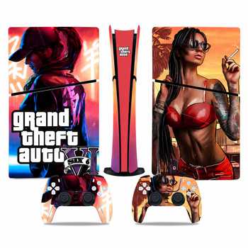 Комплект наклеек для PS5 Slim Digital Edition GTA VI