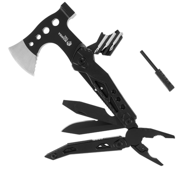 Мультитул Молоток Сокира Mamba Tac Axe Pincher 14 в 1 Чорний MBT-PNC