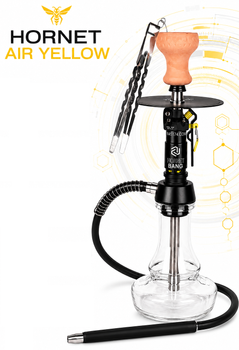 Кальян Hornet Air Yellow анодированный алюминий 46см на уплотнителе с диффузором
