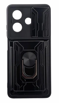 Чехол Armor Core для Oppo A3x 4G / 5G (CPH2681/CPH2641) бампер противоударный с кольцом подставкой черный