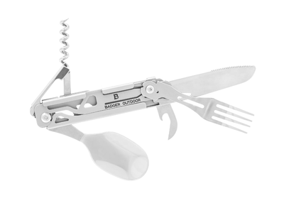 Мультитул Badger Outdoor Paw 6 Інструментів Сірий BO-KFS-AS
