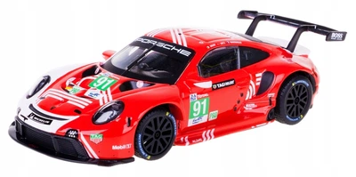 Automodel Bburago Race Porsche 911 RSR LM 2020 1:43 38308 Czerwony (4893993383085)