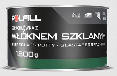Шпатлівка зі скловолокном 1800g "Polfill" з затверджувачем 43116