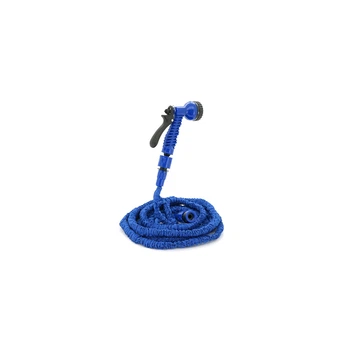 Поливочный шланг Voltronic KY-150B, 5-15м/50ft, + распылитель, насадка на кран, Blue, Box (KY-150B)