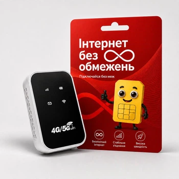 Портативный 4G LTE Wi-Fi роутер M23-E с аккумулятором + 1мес интернета Vodafone