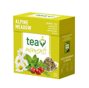 Чай фруктово-травяной Tea Moments Alpine Meadow Альпийский луг 20 пирамидок по 1.8 г