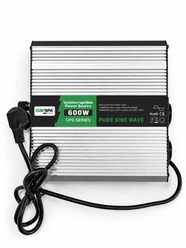 Инвертор Carspa CPS600 600 Вт 12 В/220 В с автоматическим зарядным устройством 10 А, чистая синусоида, ИБП (UPS)