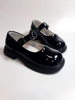 Туфлі для дівчинки Apawwa 3672 black чорні 28-17,5 см