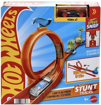 Ігровий трек Hot Wheels Speed Snap Loop Flag Finish Playset (JHK77) (194735333967)
