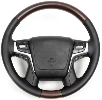 Руль в сборе (темное дерево) с Airbag для Toyota Land Cruiser 200 2007-2021 гг