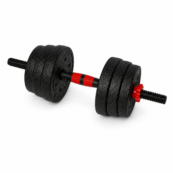 Гантели композитные Champion X-venum 1шт 51см 8 кг Черно-Красный