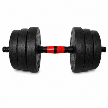 Гантели композитные Champion X-venum 1шт 40см 8 кг Черно-Красный