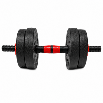 Гантелі композитні Champion X-venum 1шт 40см 5 кг Чорно-Червоний
