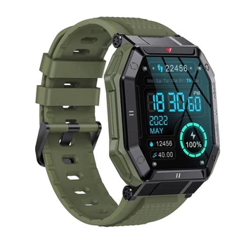 Сенсорные умные смарт-часы Sport K55 Green (16071)