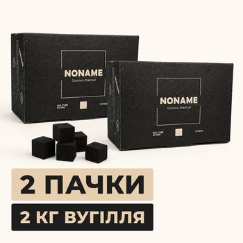 Уголь кокосовый Noname 25 мм 1 кг х 2 шт