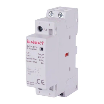 Модульный контактор e.mc.pro.2.20.2NO, 2р, 20А, 2NO, 220В