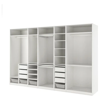 Гардеробна комбінація біла 375х58х236 см PAX IKEA 594.202.64