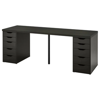 Стол LAGKAPTEN/ALEX IKEA 694.176.90 черно-коричневый