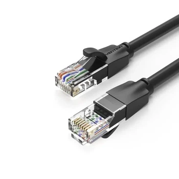 Патч-корд Vention CAT6 UTP Ethernet, 0.5 м Black, rj-45 - rj-45, 8 жил (IBEBD)