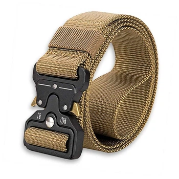 Ремінь чоловічий з пряжкою BELT 1000D 125 см Хакі