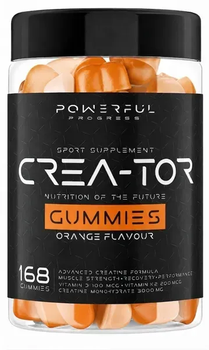 Креатин Powerful Progress СREA-TOR, 168 gummies (Апельсин)