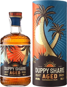 Ром Duppy Share Aged 0.7 л 40% в тубусе (5060397380395N)