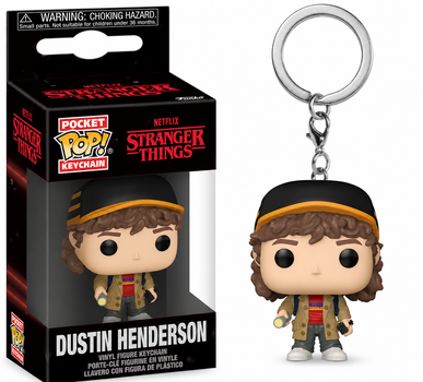 Брелок Фігурка Фанко Дастін Дивні Дива Stranger Things Dustin Keychain Funko 86617