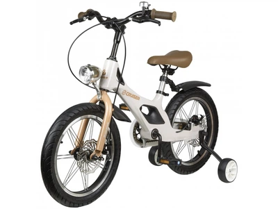 Двухколесный велосипед CRUZZER Cruiser ICONIC с ручным дисковым тормозом и надувными колесами 14", Бело-коричневый