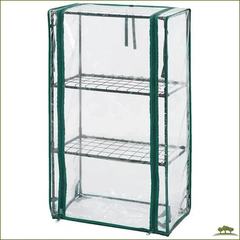 Складной парник Neo Tools 80×46×24 см с ПВХ-плёнкой и 3 полками