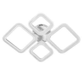 Люстра стельова світлодіодна LED Light House SY-20629/2+2 WH 600*435*95 72W PULT DU біла