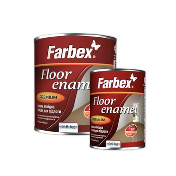 Емаль алкідна Farbex ПФ-266 2,8 кг жовто-коричнева