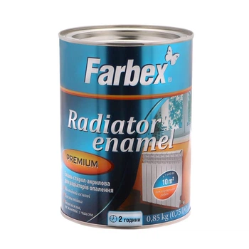 Емаль акрилова для радіаторів опалення Farbex 0,3 кг