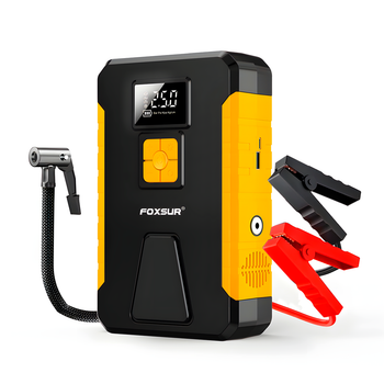 Пусковое устройство бустер Foxsur Car Jump starter FJS-950 800А 12В 2в1 + компрессор