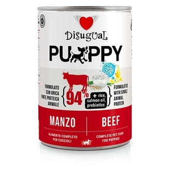 Влажный корм для щенков Безглютеновый Паштет из Говядины Disugual Puppy MonoProtein 94% Beef 400 г