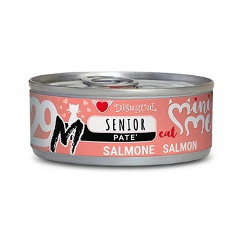 Влажный корм для пожилых котов Монопротеиновый Паштет из Лосося Disugual Mini Me MonoProtein Senior 96% Salmon 85 г