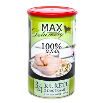 Консервированное мясо для собак Куриная Четверть с Рубцом FALCO MAX Deluxe Dog 100% Meat 1,2 кг