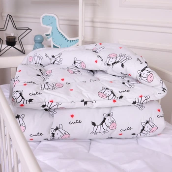 Одеяло антиаллергенное Kids Time 20-0040 Cute white zebra бязь (зимнее) Детский