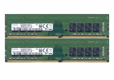 Оперативная память для ПК Samsung DDR4 32GB (2x16GB) 2666MHz UDIMM 2Rx8 PC4-2666V (M378A2K43DB1-CTD)
