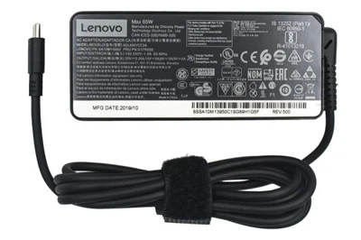 Блок живлення для ноутбуків Lenovo Black, Type-C, 65 Вт, 20V / 3.25A; 15V / 3A; 9V / 2A; 5V / 2A (ADLX65YCC3A)