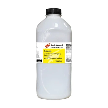 Тонер HP / Canon Universal, Yellow, 500 г, Static Control 'Odyssey 3' (MPTCOL-500B-YOS3-P)