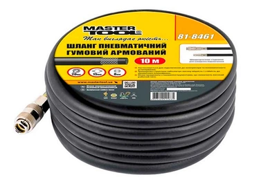 Шланг армированый Mastertool 10 м x 8 x 15 мм резиновый (81-8461)