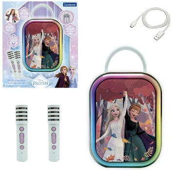 Портативна колонка Lexibook Bluetooth з 2 мікрофонами Disney Frozen (25.BTC030FZ) (3380743121734)