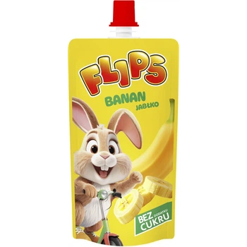 Пюре для дітей Flips Банан-яблуко 100% И451