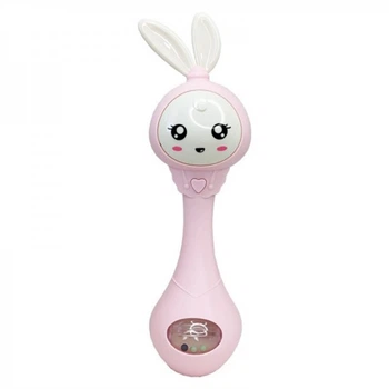 Интерактивная игрушка-погремушка "Зайчик" MGZ-1210(Pink)