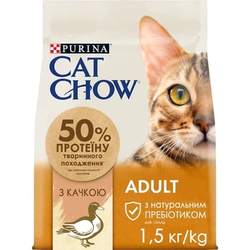 Сухий корм Purina Cat Chow Adult з качкою 1.5 кг