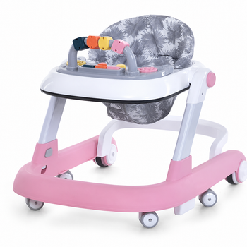 Ходунки дитячі Kidoro LH-805-1 з ігровою панеллю регулювання висоти Pink