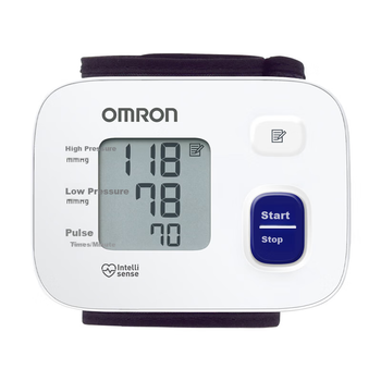 Тонометр на запястье OMRON [Не нужно снимать одежду, портативное измерение] Предупреждение о нерегулярном пульсе, импортный чип, интеллектуальная компрессия, простой в использовании электронный измерительный прибор для пожилых людей, модель 6161